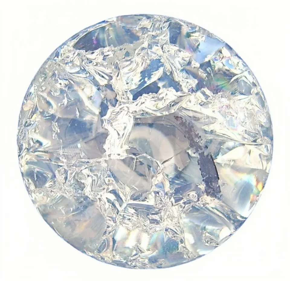 ICE CRACK CRYSTAL GOLL GLEA MAGICKÁ SPHORE FENG SHUI ORNAMENT Akvárium skalnatá voda fontána bonsai guľa