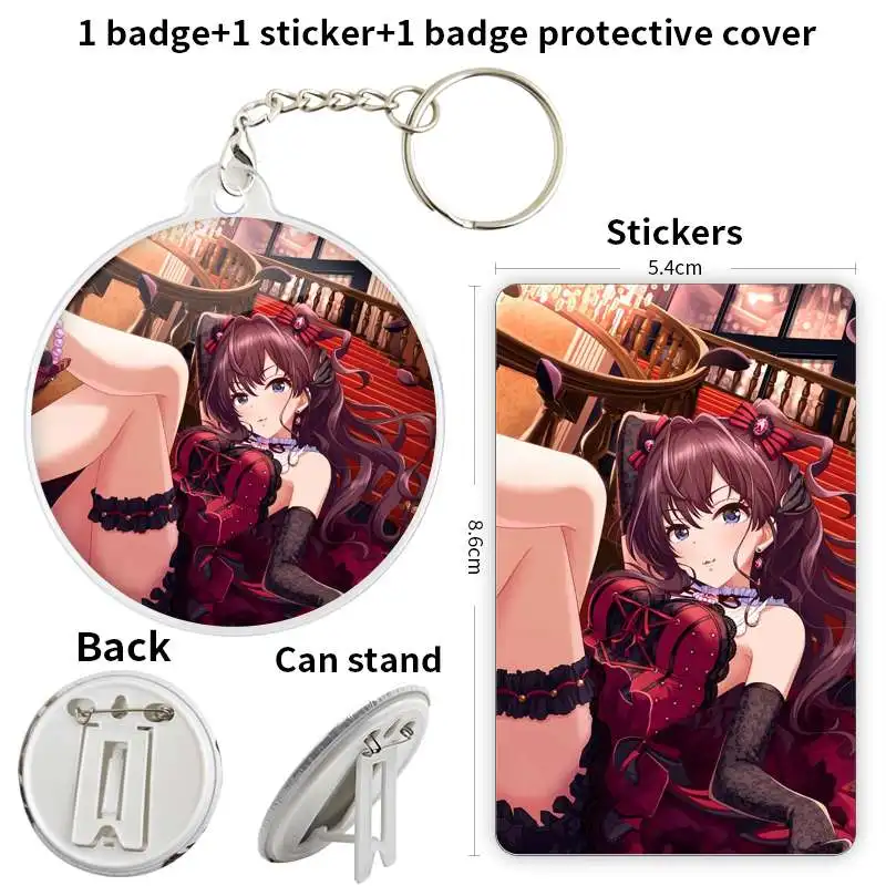 Ichinose shiki anime postava Game Soft Button Odznak Broš