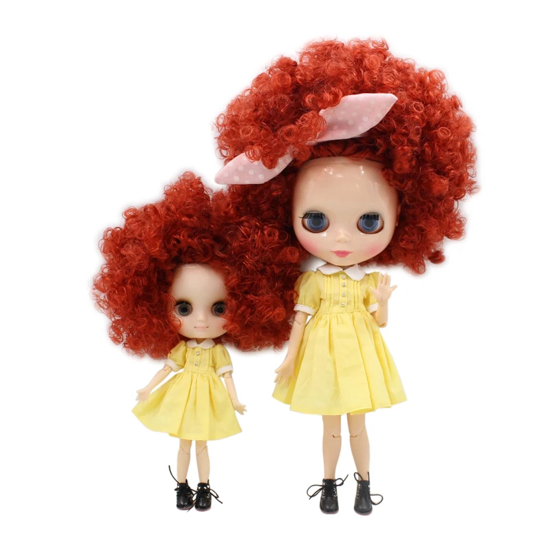 Icy DBS Blyth Doll Middie Doll 1/6 BJD 1/8 BJD Curly Hair Afro Hair 30 cm 20 cm darčekový darček anime anime