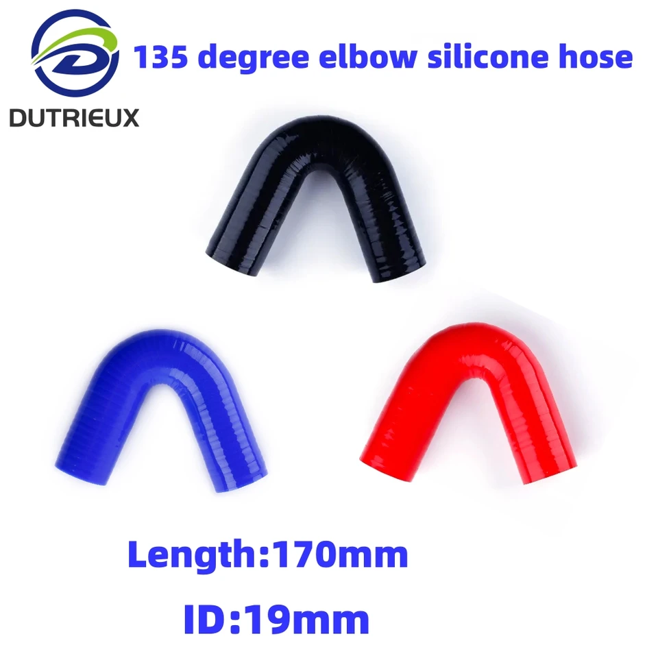 Id19mm 135 stupňov lakť zníženým všeobecným silikónovým chladiacej kvapaliny medzikulovacej trubice hadica 3 Ply 11Colors