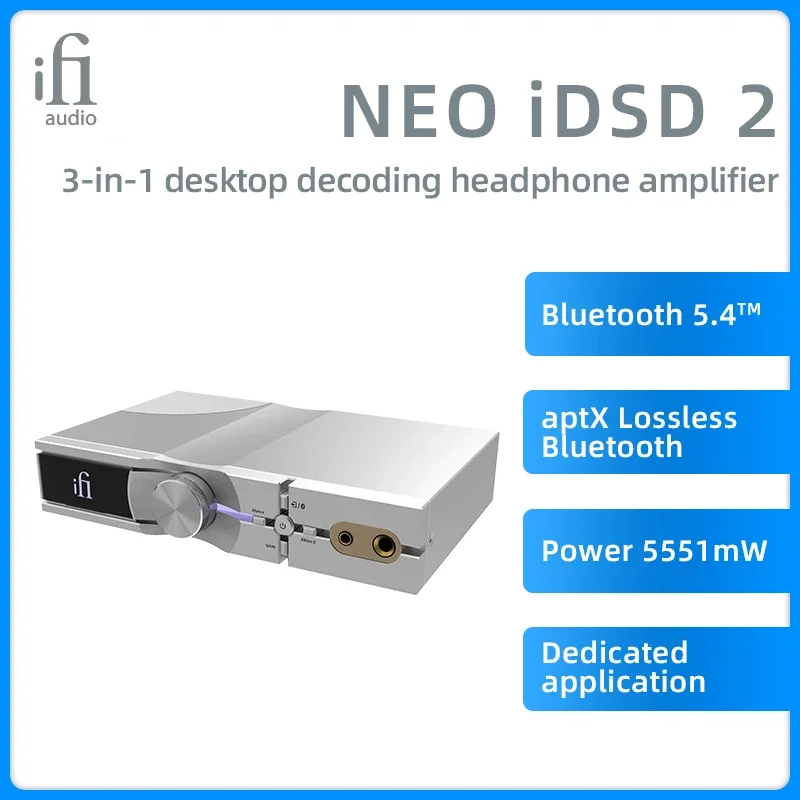 IFI Neo IDSD 2 Tri v jednom stolnom dekodéri Ear Zosilňovač vyvážený bezstratový Bluetooth Multifunkcia