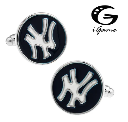 IGAME Nový príchod dizajnér CUFF LINKS Baseball Team Mark Design CuffLinks Veľkoobchod a maloobchod