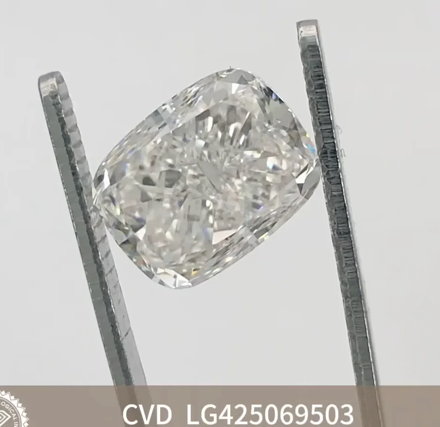 IGI 5.12CT F VS1 CUSHION Cut Lab GRONW Diamond CVD Diamond Stone Veľkoobchod IGI certifikovaný s certifikátom