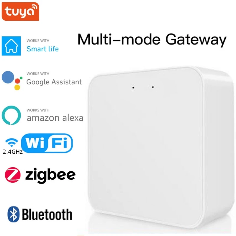 Ihseno Tuya Smart ZigBee 3.0 Bluetooth Mesh Multimode Gateway Bridge Bridge Bridge Smart Life Diaľkové ovládanie práce s Alexa Google Home