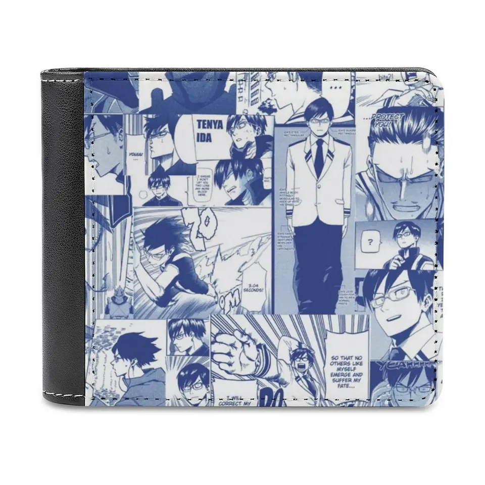 Iida Tenya koláčna košeľa kožená peňaženka Pánska peňaženka DIY personalizovaná kabelka Deň otcov Darček anime boku no hrdin akademickú mha