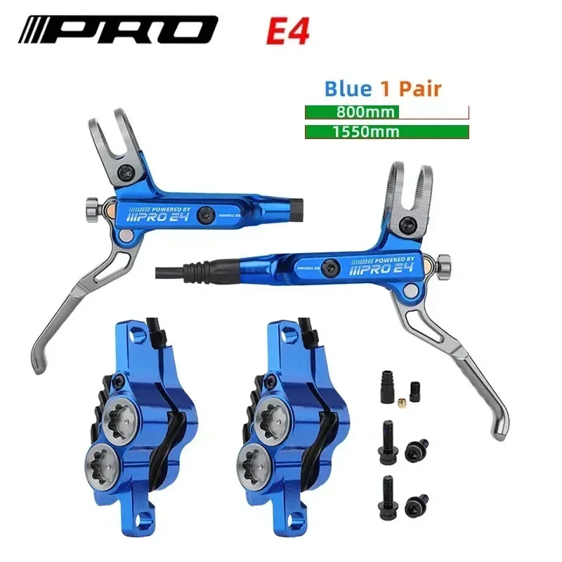 IIIPRO E4 Mountain Bike Hydraulická brzda 800/1550 mm predná zadná brzdová chladenie pre tlak oleja AM DH MTB E-Bike Disc Brzdenie