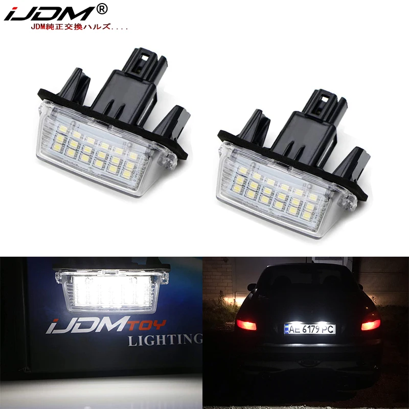 IJDM 6000K Biela LISTA SVETA LAMP pre Peugeot 206 207 306 307 308 406 407 5008 Pre partner Citroen C3 C3 II C3 C4 C5 12V