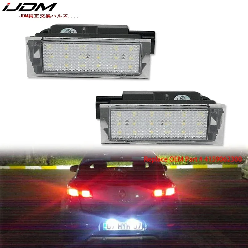 IJDM Canbus License Number LED LED svetlo Canbus pre Renault Laguna Master Megane Trafic MK3 číslo Lampy 12V biely