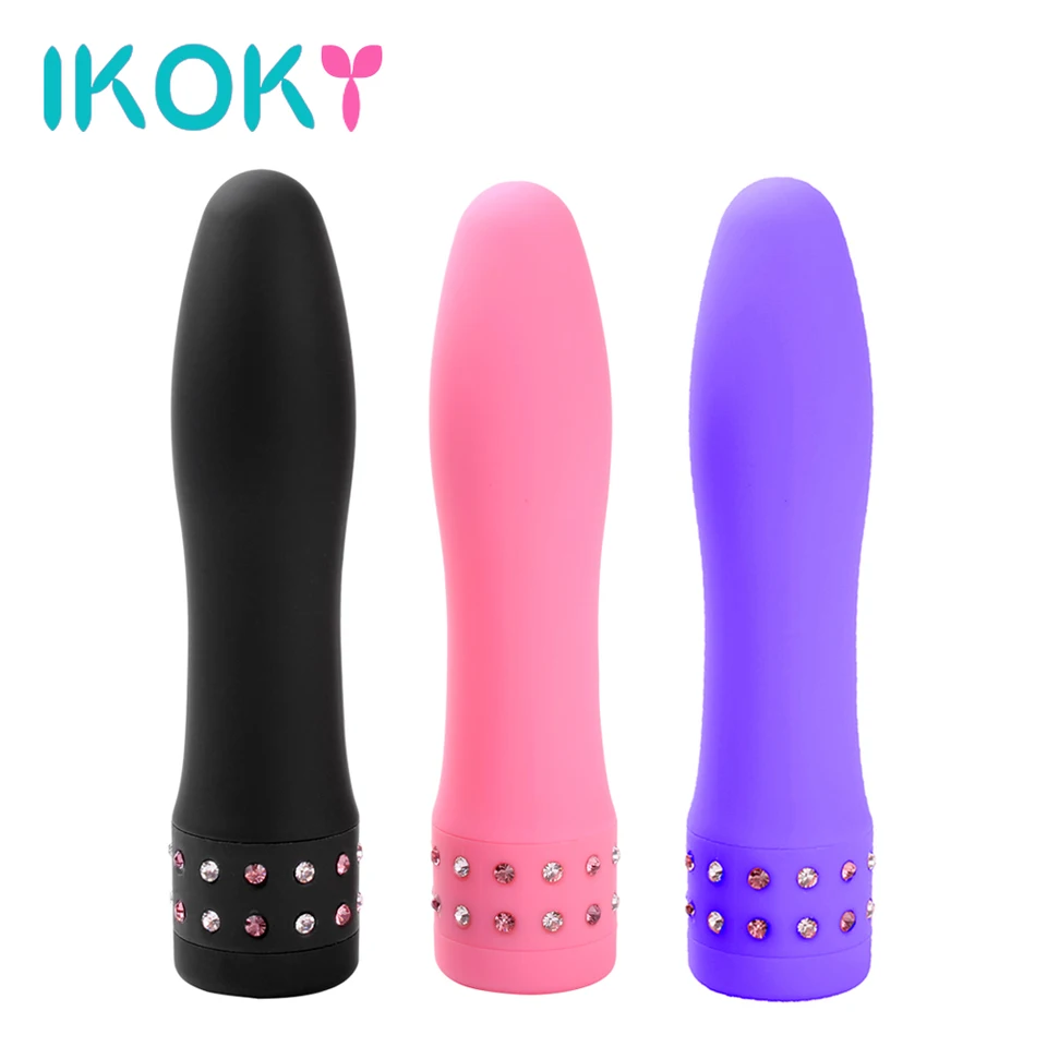 Ikoky faloimitátor multispeed vibračné dildo realistické diamantové bulletiny Vibrátor dospelých stimulátor klitorisu stimulátor klitorisu av stick