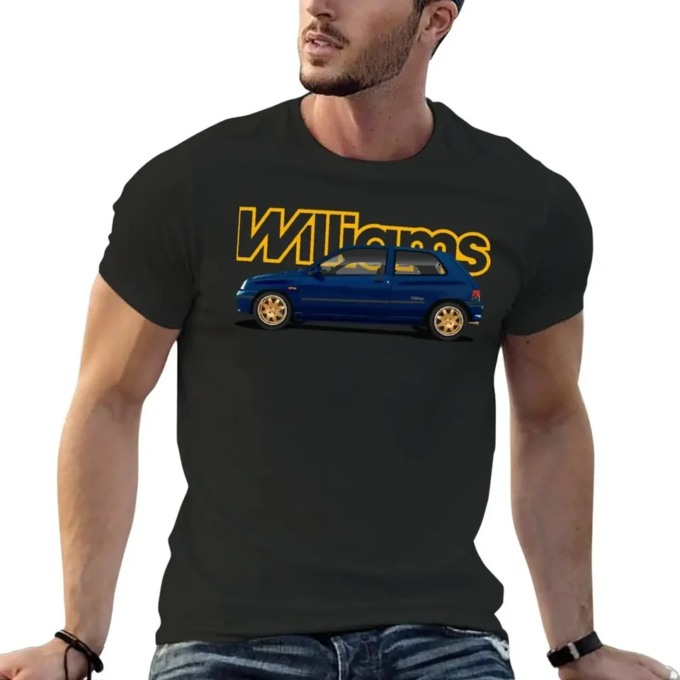 Ikona Clio Williams Hothatch ikony tričiek tričiek z 90. rokov Graphic Man oblečenie štíhle fit tričká pre mužov