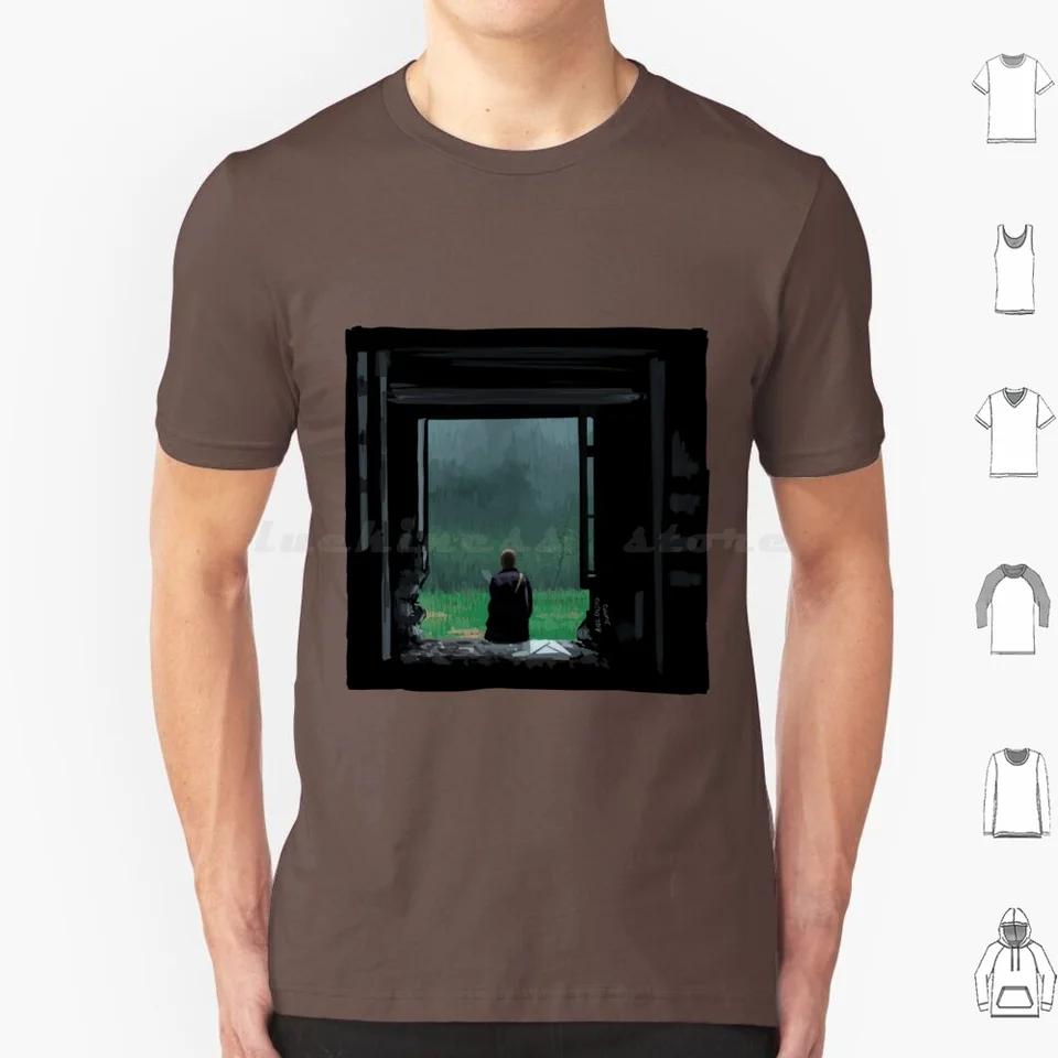 Ilustrácia Stalker Burro Tees-Andrei Tarkovsky tričko s veľkou veľkou veľkosťou 100% bavlnená Tarkovská andrei Tarkovská solaris obeta