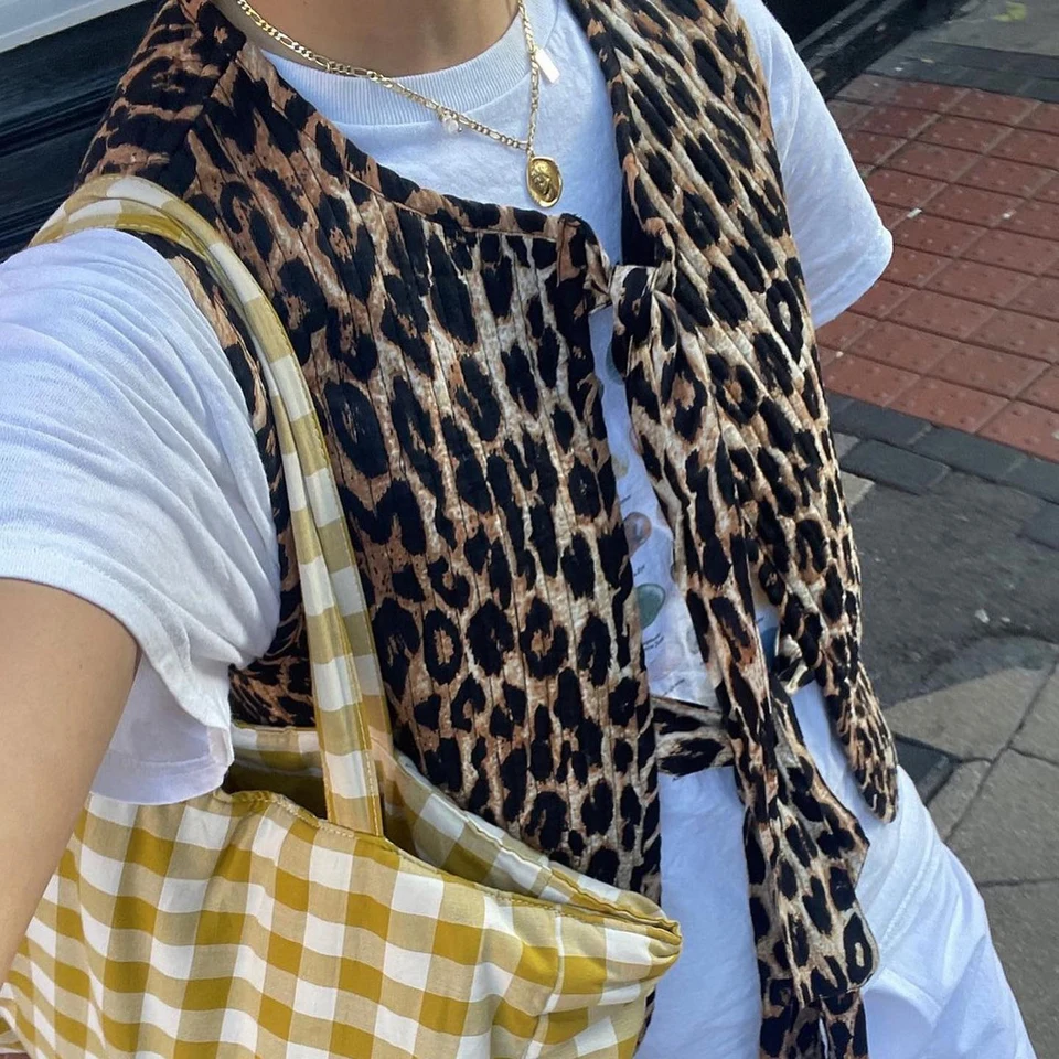 Imcute Dámske kravaty predná vesta Top y2k Plaid luk šnurovanie plodiny Top Top Top Top Cute Ruffle Hem Peplum Tritko Aestetic letná vesta