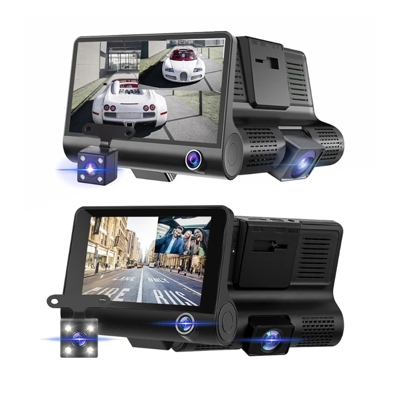 Inch-LCD-obrazovka 1080p 3 kanál Cam pre fotoaparát s fotoaparátom 1080p Video Recorder