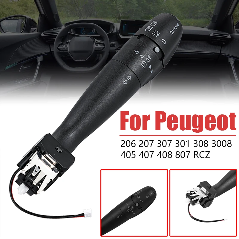 Indikátor riadenia vozidla Stonka spínaču spínaču otočného spínača Auto pre Peugeot 206 207 307 301 308 3008 405 407 408 807