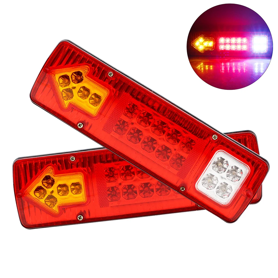 Indikátorová lampa pre prívesné nákladné automobily s nákladným vozidlom 19led Tail Lights Turn Signal Lamp vodotesná 12V 24 V stopky