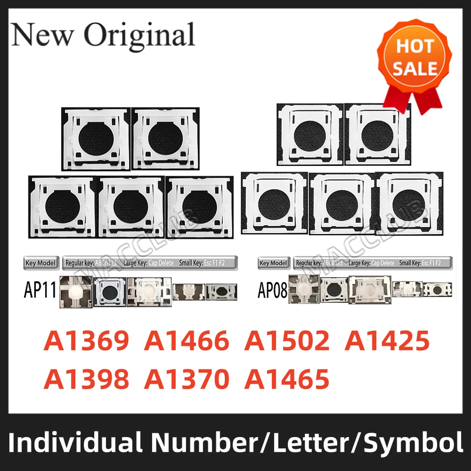 Individuálne číslo/písmeno/symbolové kľúče závisí pre MacBook Pro A1502 A1398 A1425 A1466 A1465 A1369 Držiteľ držiaka kľúča keycap