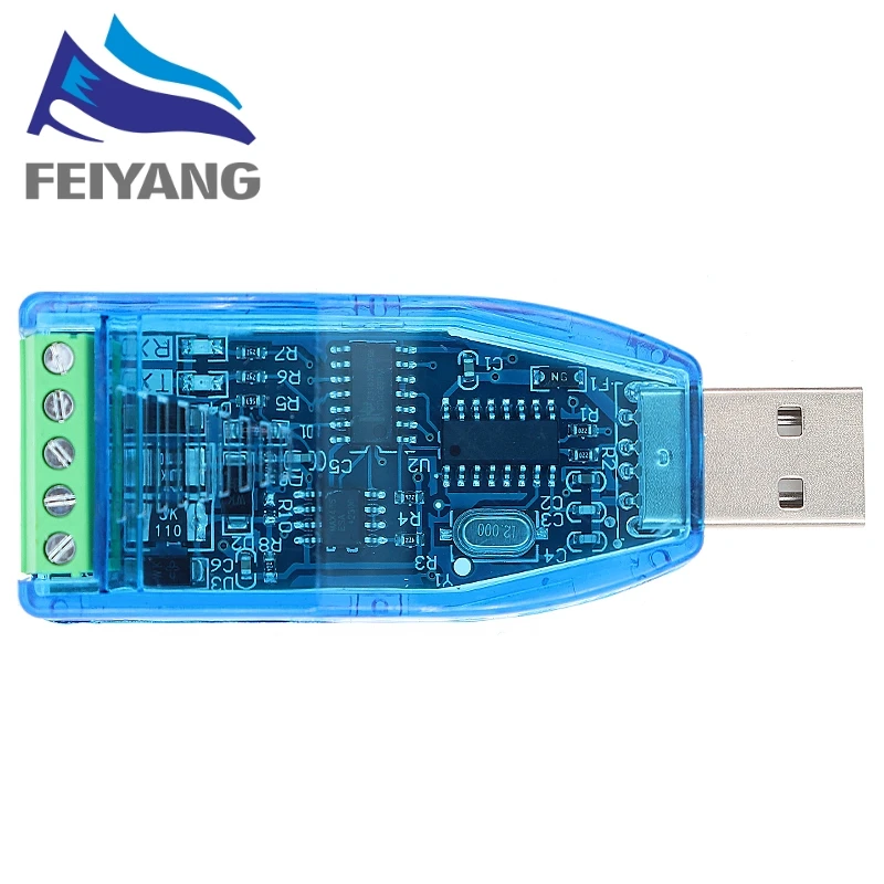 Industrial USB na RS485 RS232 Konvertor upgrade ochrana CH340G Converter Compatibility V2.0 Štandardná RS-485 A konektorová doska