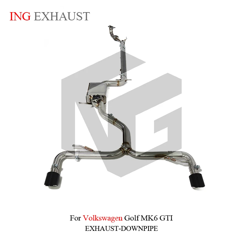 Ing z nehrdzavejúcej ocele Plné potrubie chatku pre Volkswagen VW Golf MK6 GTI TUMBLE MONTLER MOTOR MOTOR VÝHOD VÝHODU VÝHODU VÝHODU