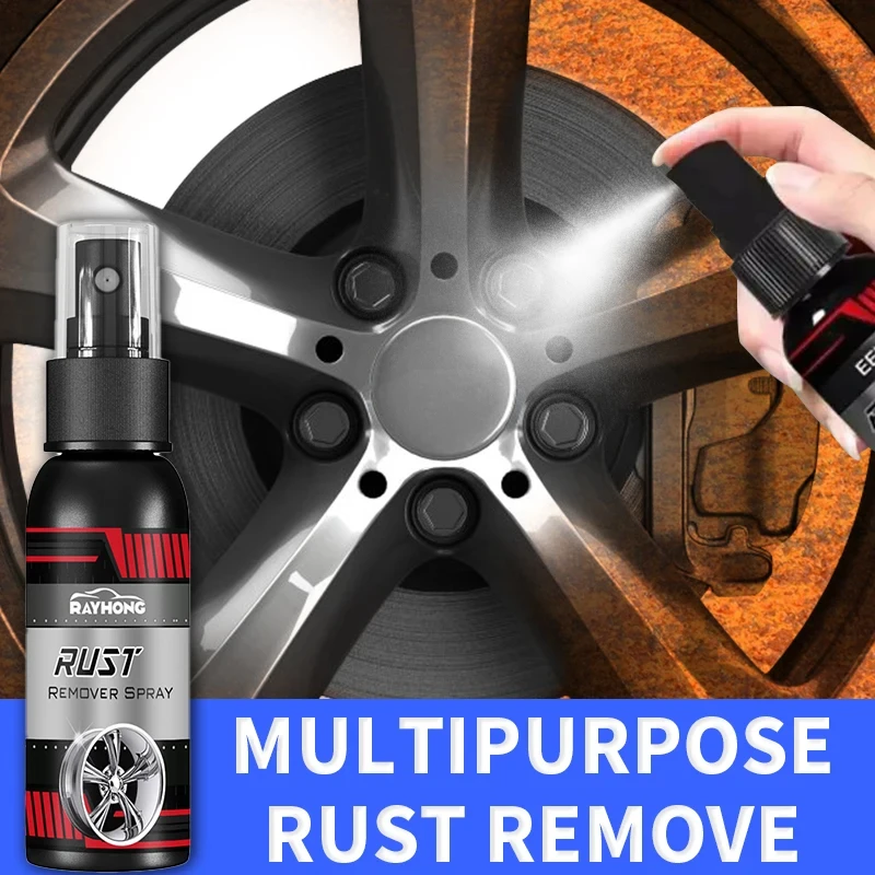 Inhibítor hrdzu Rust Remover Derusting Spray CAR TAPRACIE ČISTENIE Kovové chrómové farby Čisté mazivo