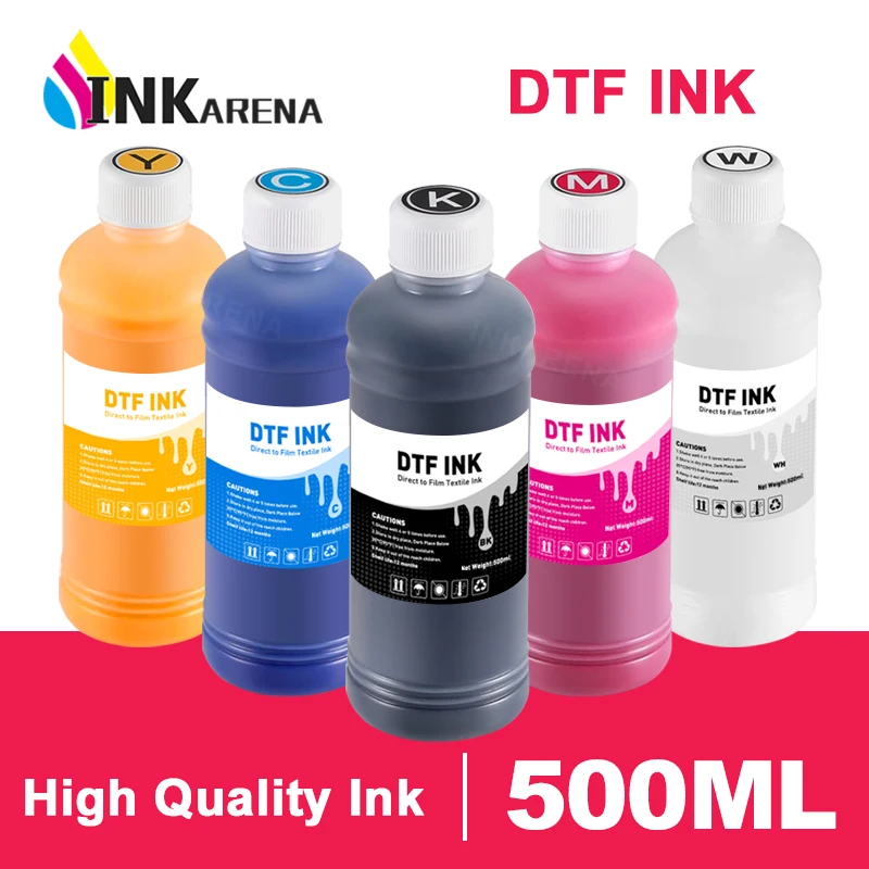 Inkarena 500 ml 5 Color DTF Ink pre Epson L1800 L800 L805 I3200 Modifikovaná tlačiareň DTF Direct Transfer Film Pet Film Film