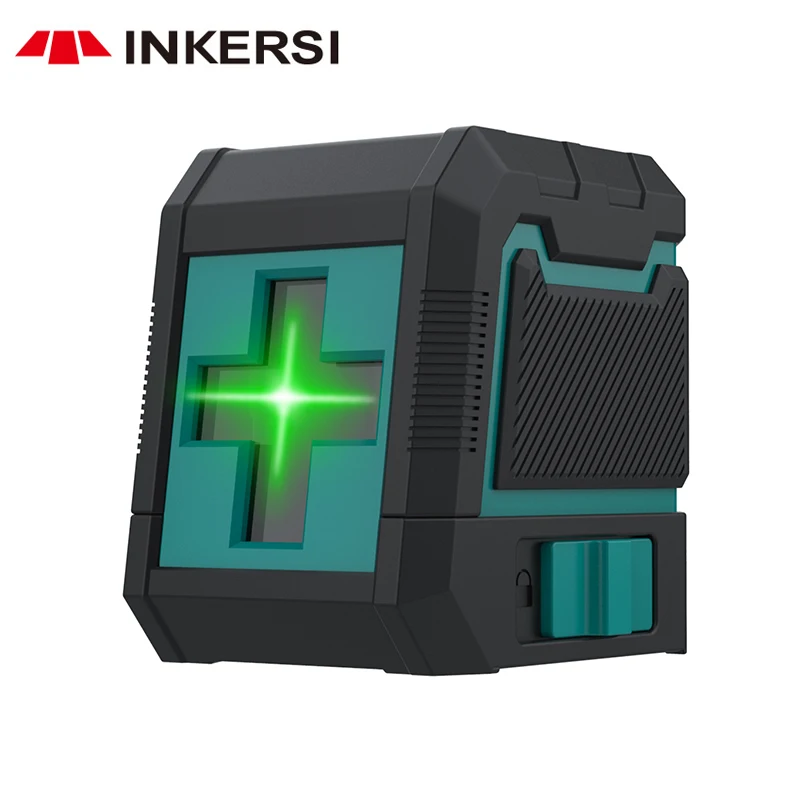 Inkerssi nové 2 riadky zelené/červené laserové úroveň samolibáciu nivel laser horizontálne a vertikálne krížové krížové riadky 1/4 palca závitového držiaka
