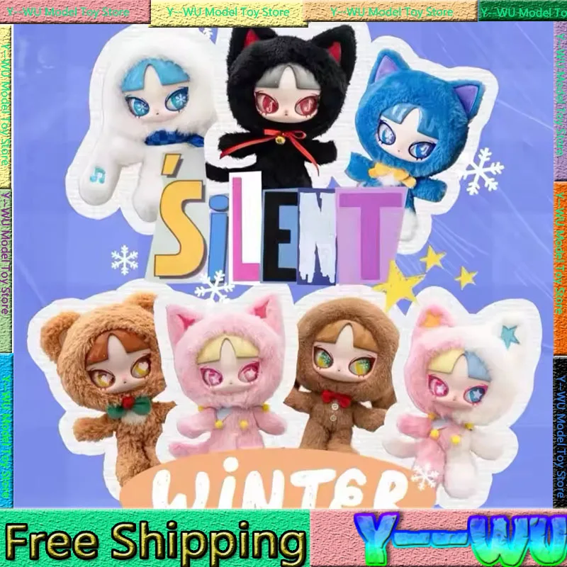Inn Silent Winter Series Blind Box Cute Plush Doll Tad Mystery Box Hračky Kawaii Anime postava Cartoon Model Home Ornament Vlastné darčeky
