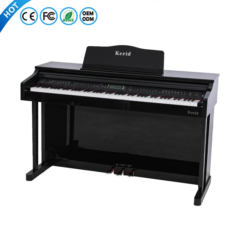 Inovatívne 88 klávesov Red Digital Keyboard Electronic Musical Instruments Klávesnica klavír Trvanlo elektrický klavír Digitálne klavír