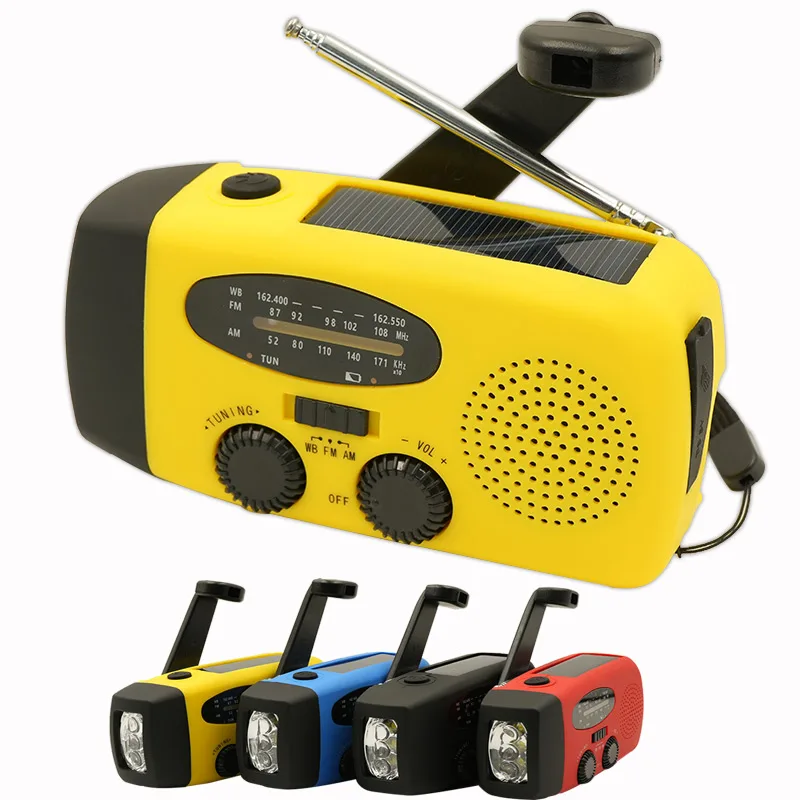 Inovovať multifunkčné rádiové ručné kľuky Solar USB FM/ AM/ NOAA WB Rádio Rádiá núdzové baterky Power banka