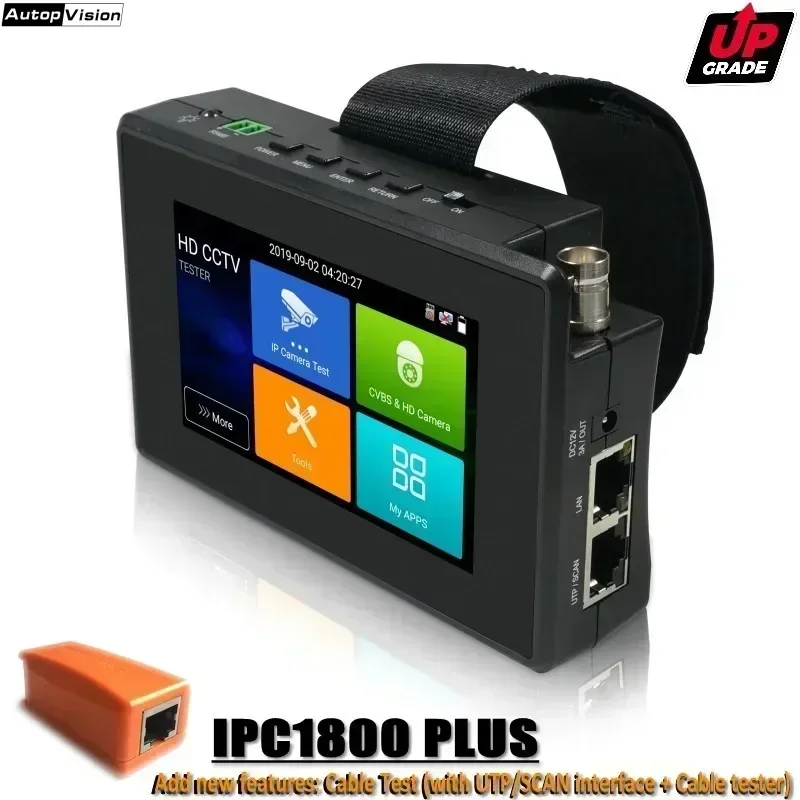 Inovácia IPC-1800 plus tester CCTV IP Camera H.265 4K IP 8MP TVI 8MP CVI 8MP AHD Analog 5-v-1 Monitor testera CCTV Tester s WIF