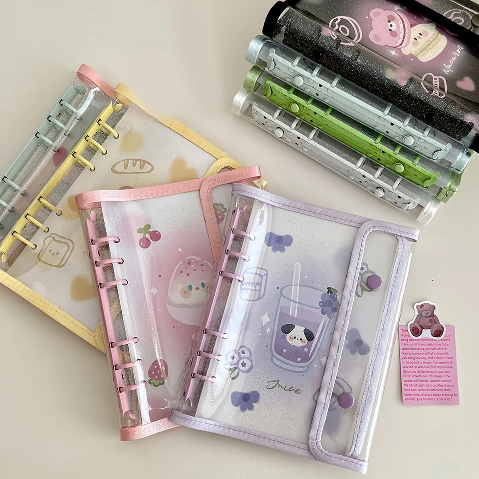 Ins A6 Binder Photocard Držiteľ roztomilé malé karty zbierajú knihu Kórejské DIY Pohľadnice Organizátor Notebook s rukávmi
