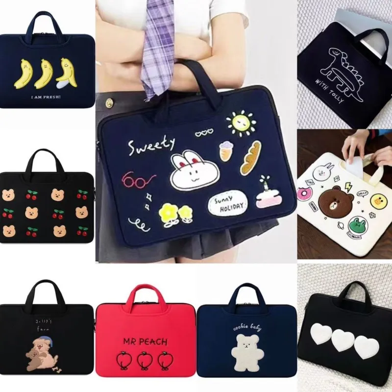 Ins karikatúra roztomilý nárazový nepriestrelný laptop rukávový puzdro 12 13 14 15 16 palec MacBook Air iPad Samsung Tablet Tablet Bag Laptop Dám