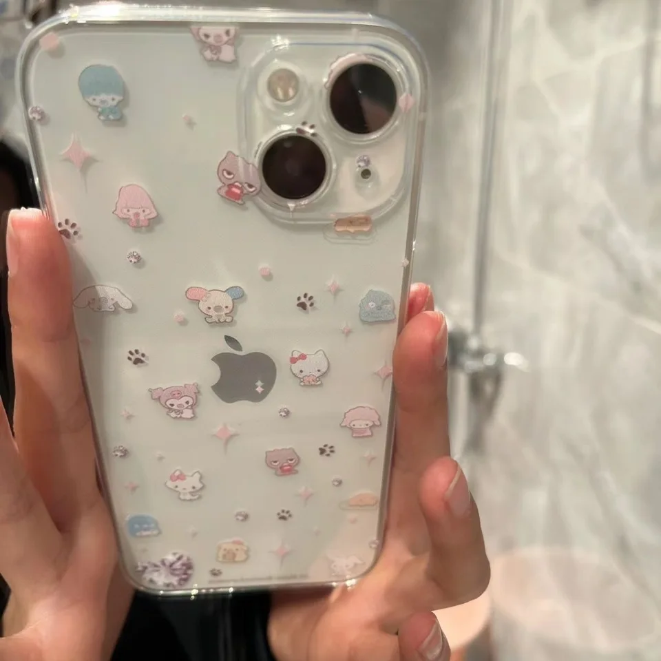 Ins New Hello Kitty Cute Small Telefón pre Samsung A16 A06 A55 A35 A25 A15 A05 A54 A34 A24 A14 A04 A13 A53 A33 Clear TPU Späť späť