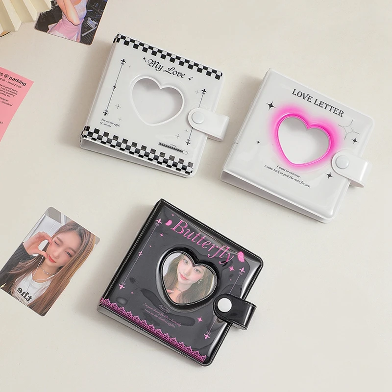Ins Photo album Love Heart Hollow Picture Storage puzdro KPOP Card Binder Photocard Držiteľ idol fotografií zbierajúce knihy 앨범