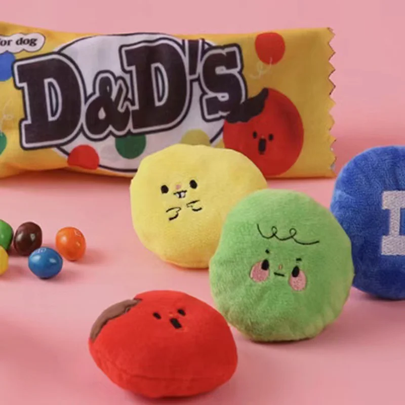 Ins roztomilé tibetské jedlo zvukovú hračku pomalé jedlo plyšové domáce zviera hračky candy malé pes čuchanie jedla Mat Pet Dog Toy