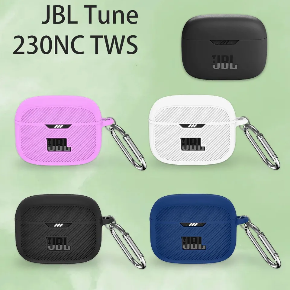 INS SOLDOBAL Soft Silikónová slúchadlá pre JBL naladenie 230NC TWS Bluetooth Wireless Nabíjacie skrinky pre slúchadlá Ochranné puzdro