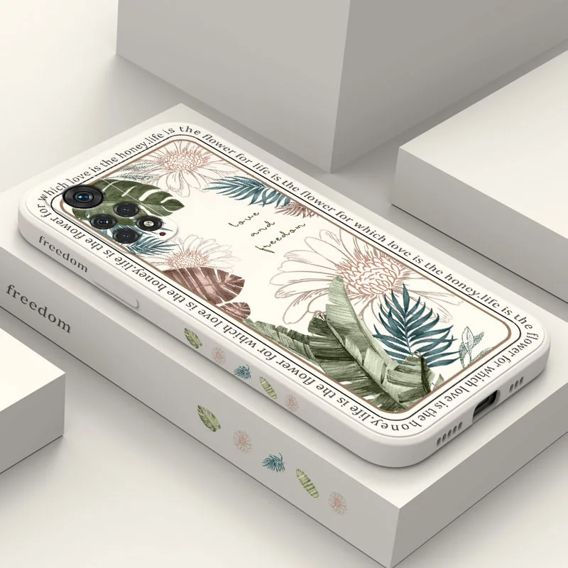Ins Tropical Style Telefón pre puzdro pre Xiaomi Redmi Poznámka 13 12 12S 11E 11S 11T 10 10A 10T 10S 9T 9 8 7 Pro Plus 10c 9t 4G 5G Cover