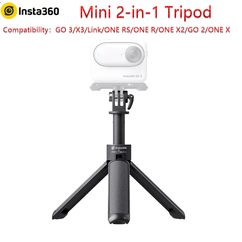 Insta360 GO 3S Action Camera Accessory-Mini 2-v-1 statív pre X4 ， Ace Pro 2 ， One Rs