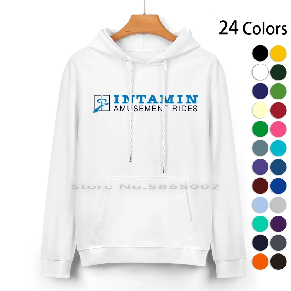Intamin jazdy logo čisto bavlnená kapucňa sveter 24 farieb intamin horská dráha 100% bavlnená kapucňa pre ženy