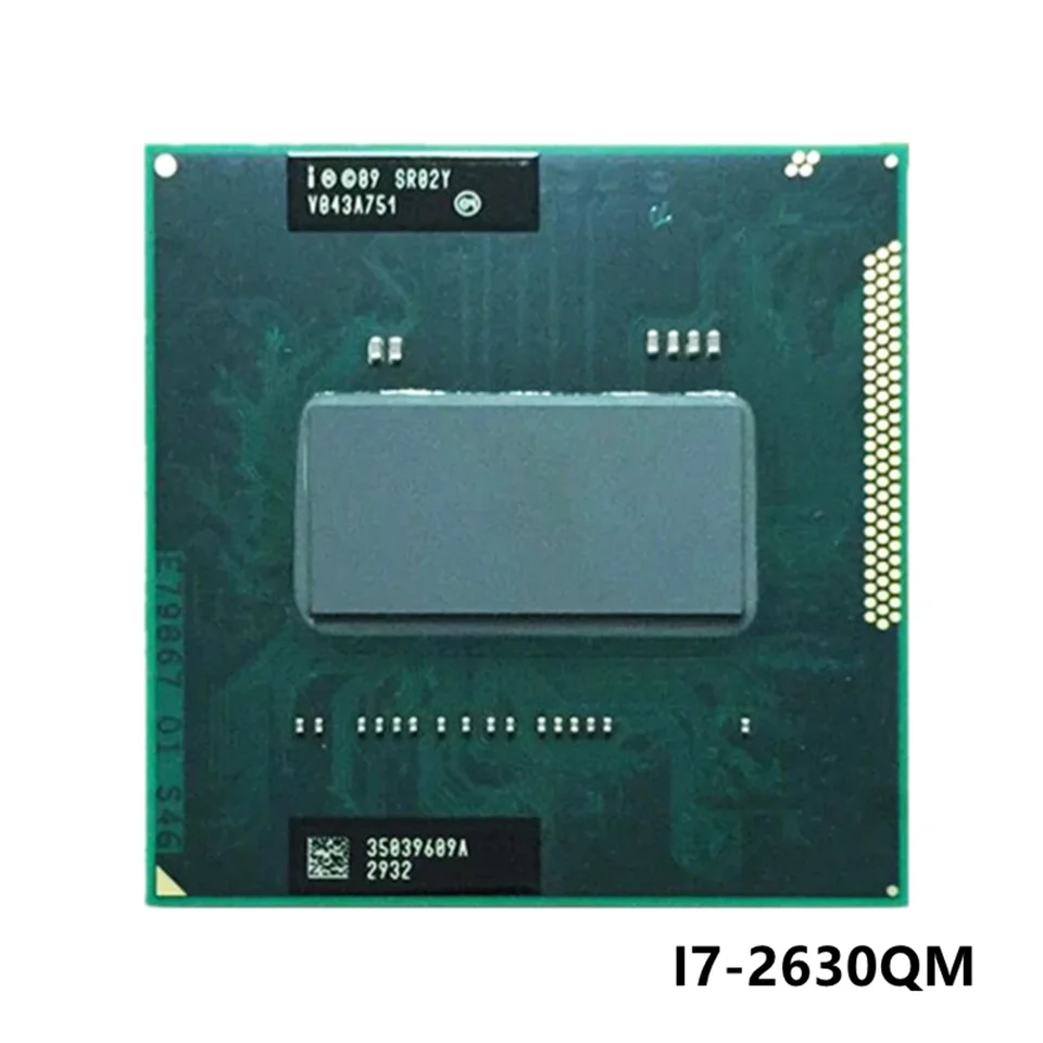 Intel Core i7-2630qm i7 2630qm SR02Y 2,0 GHz Quad-Core osem-prachový procesor CPU 6M 45W Socket G2 / RPGA988B