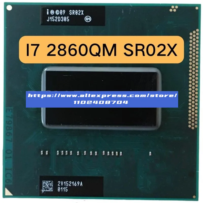 Intel Core i7-2860qm i7 2860qm SR02X 2,5 GHz procesor CPU 8M 45W Socket G2 / RPGA988B HM65 HM67
