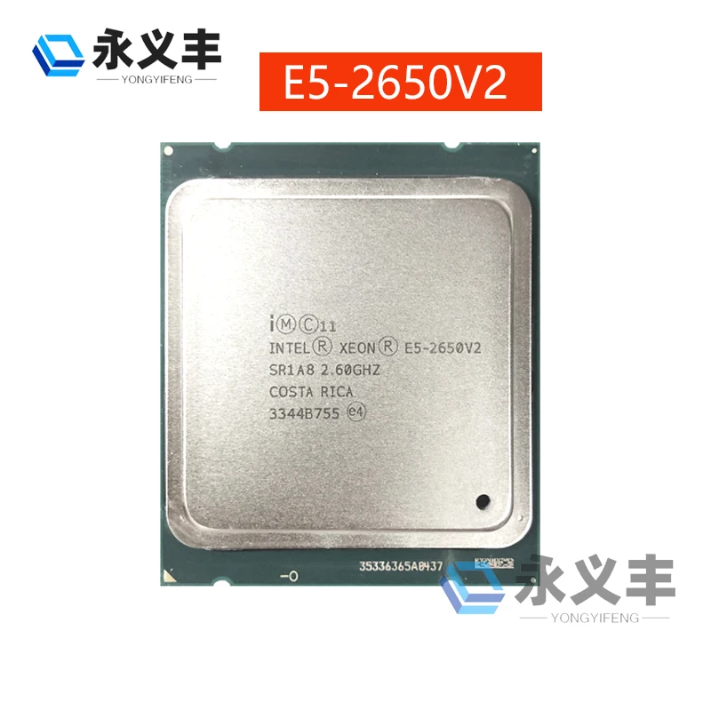 Intel Xeon E5-2650V2 E5 2650V2 E52650V2 E5 2650 V2 2,6 GHz OCTA-CORE 16-THREAD CPU procesor 20M 95W LGA 2011 Originál