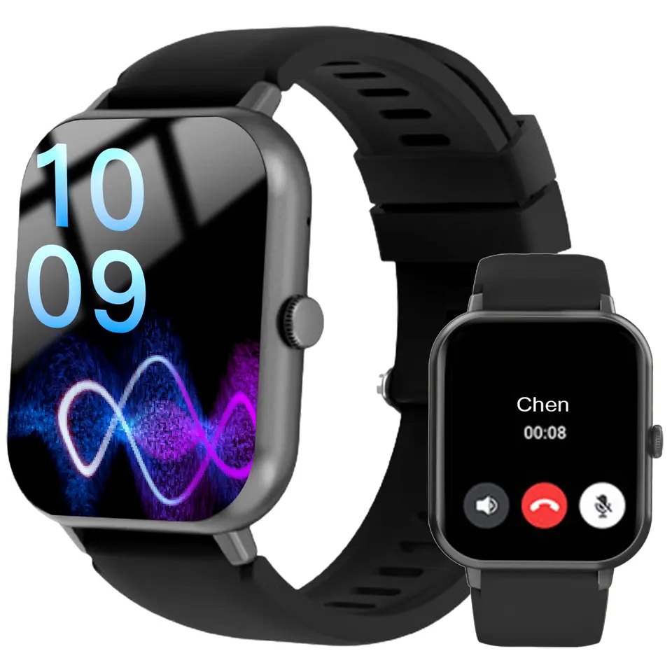 Inteligentné hodinky, bezdrôtové volanie/vytáčanie, viac upozornení na aplikácie pre mužov a ženy, športové hodinky, vlastné tapety, fitness monitor, iPhone/