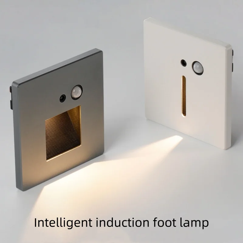 Inteligentné ovládanie svetla ľudská snímacia noha Lampa 86 Vstavané schodisko, chodba, nohavica, schodisková lampa