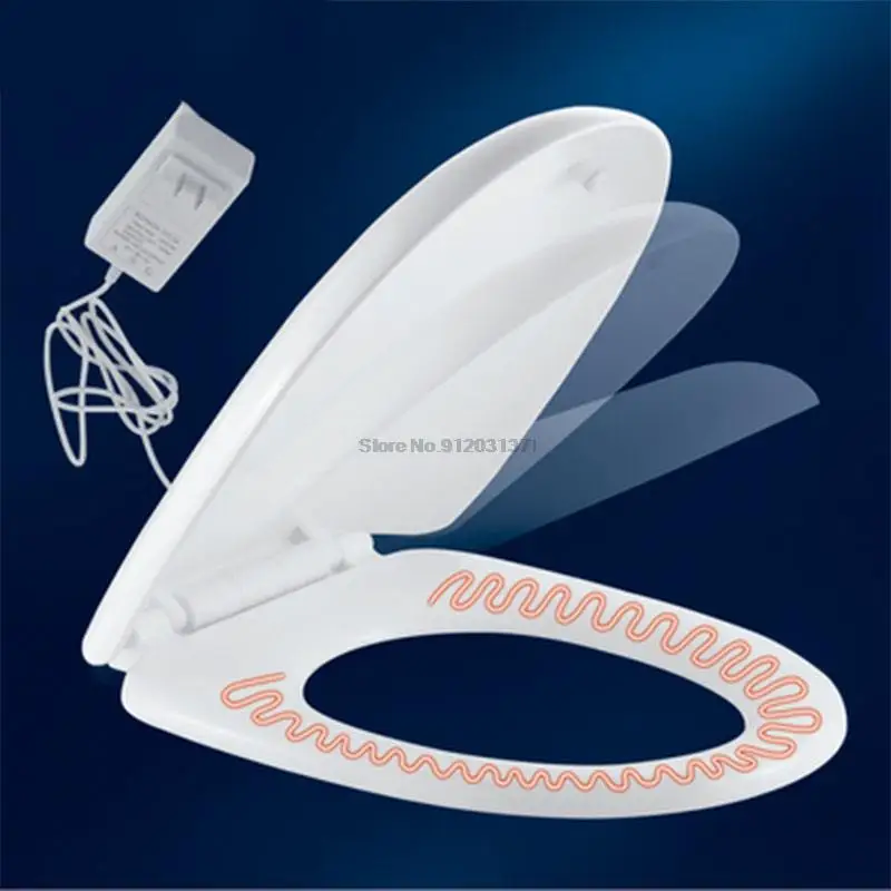 Inteligentné vykurovacie toaletné sedadlo U/V Typ 100V - 220V WC Rýchle vyhrievané tiché pufra ABS ABS MATERIÁLNA TEPLOTA TEPLOTA