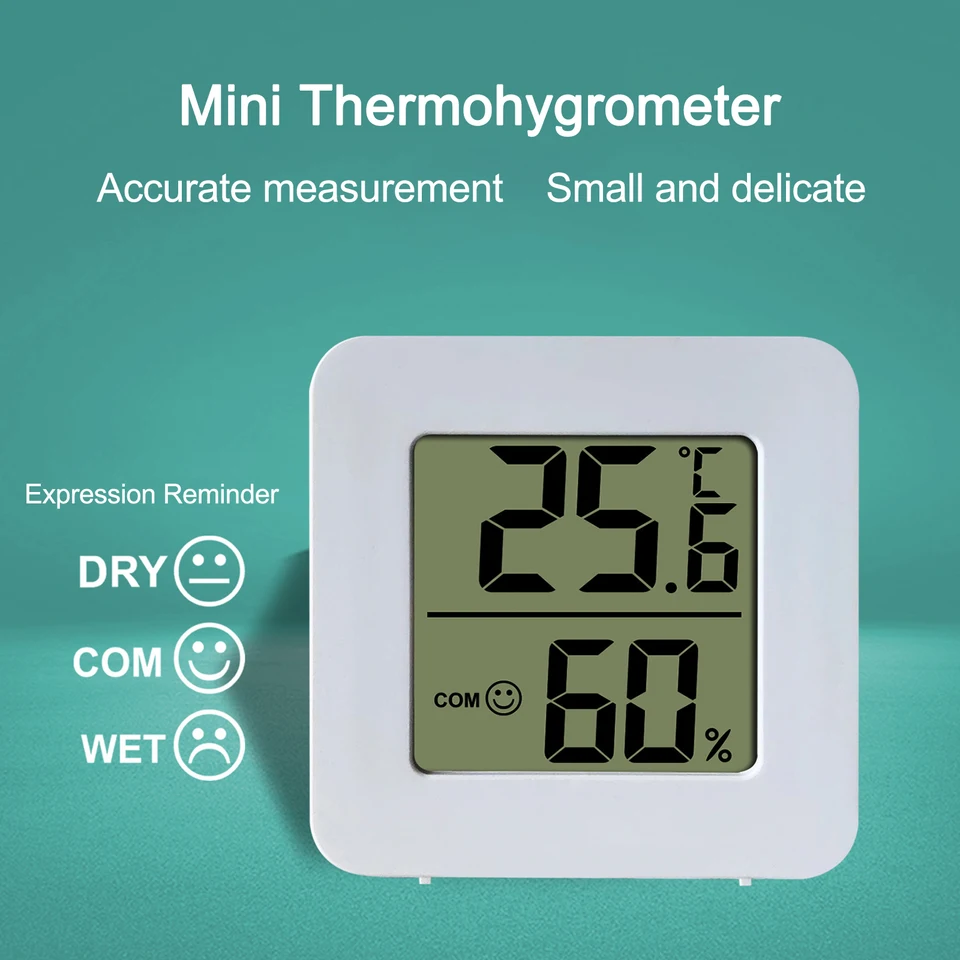 Inteligentný hygrometer Thermohygrometer Hygrometer Indoor Termometer Air Comfort Display úplne nový číry LCD displej Digital Thermo