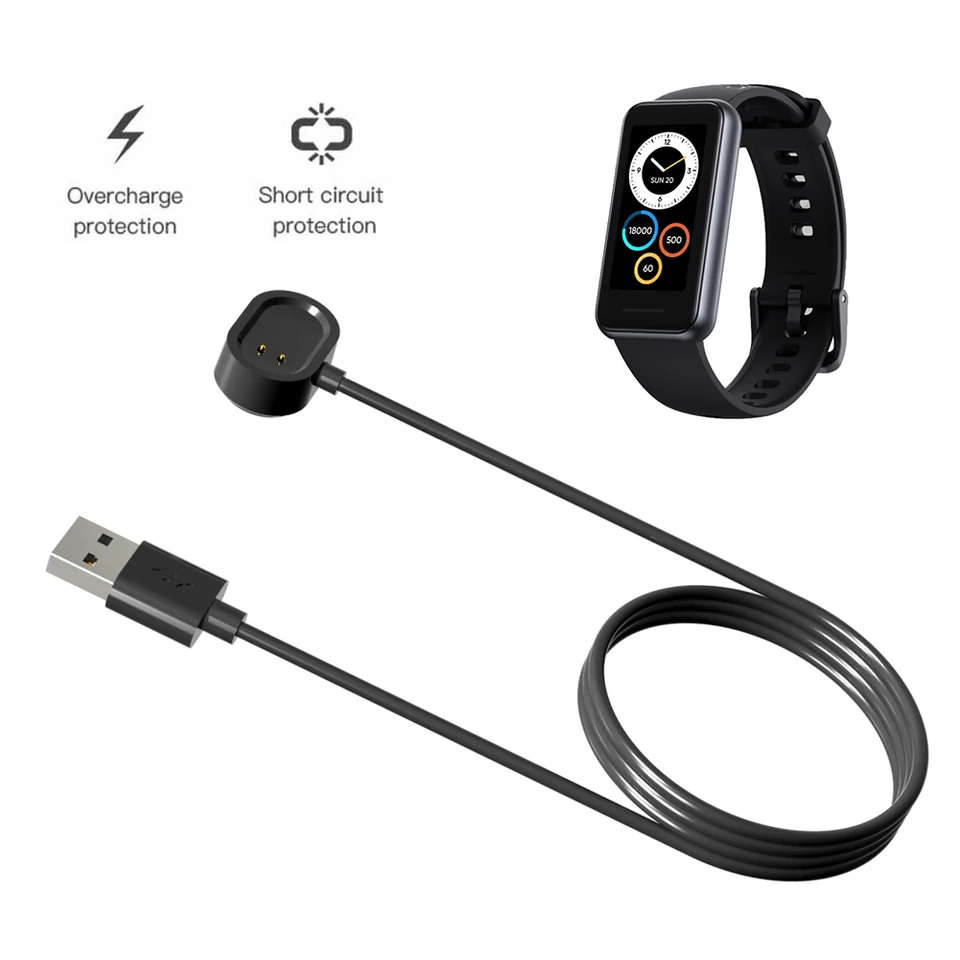 Inteligentný náramok nabíjačku Dock Magnetic Nabíjačkou Wire Wire Smart Wristband Nabíjací kábel pre Realme Band 2/RMW2010