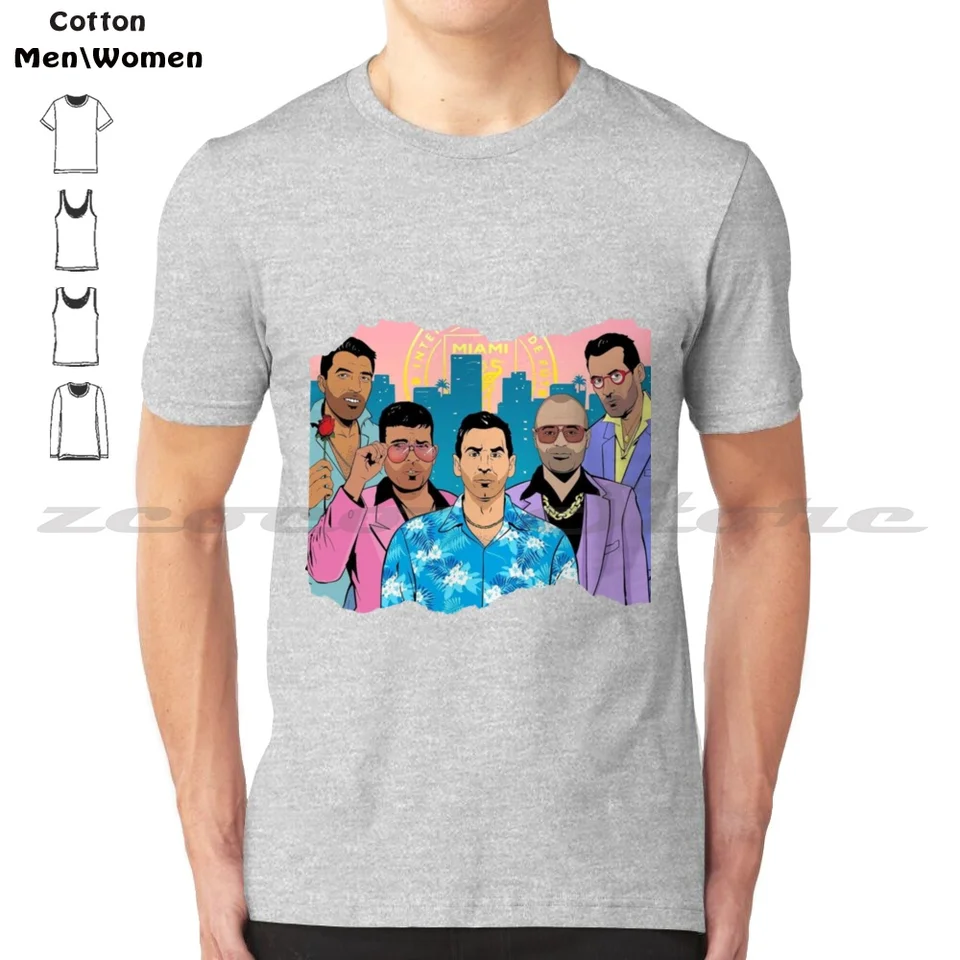 Inter Miami Gang 100% bavlnená muži a ženy mäkké módne tričko Inter Miami Gang Futbalové futbalové fanúšikovské skupiny nadšencov komunity