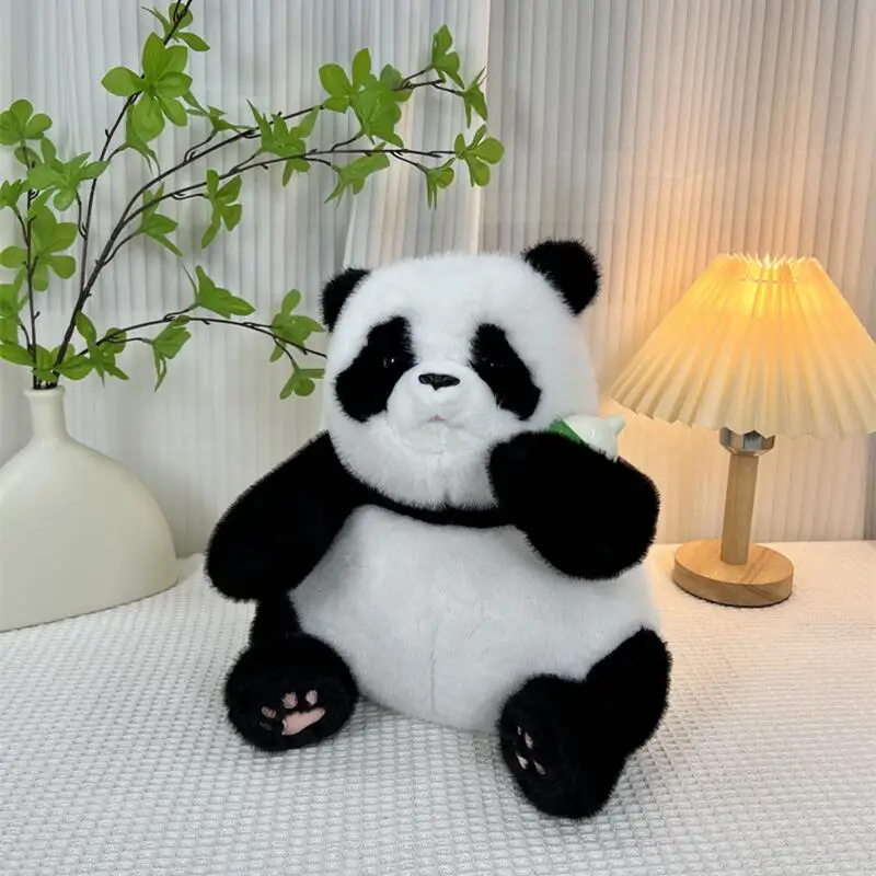 Interaktívna simulačná domáce zvieratá Elektrické plyšové hračky roztomilé huggy panda mačka psa blikanie