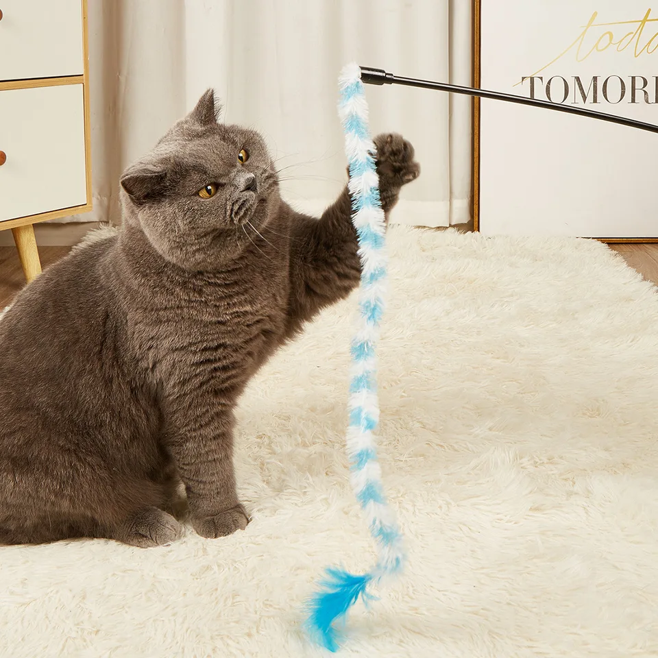 Interaktívne hračky pre mačky vtipné perie, pútavka s bell Pets Collar Kitten Hracie upútavky Training Toys Cats Dodávky