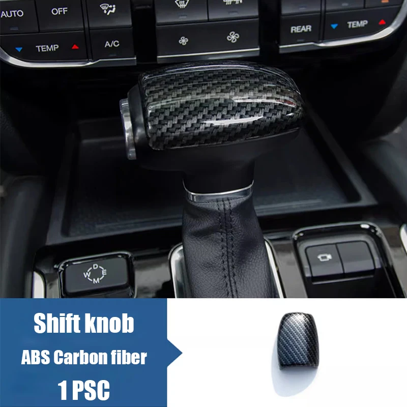 Interiér ABS uhlíkové vlákno Centrum Centrum Control Gombon Shift Panel Panel Panel pre GAC Trumpchi GS8 GS8S 2017 2018 2019 2020 2021